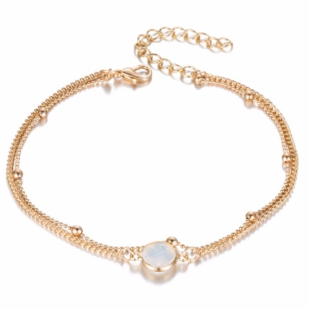 Crystal Boho Anklet Set - Picture 2 of 4